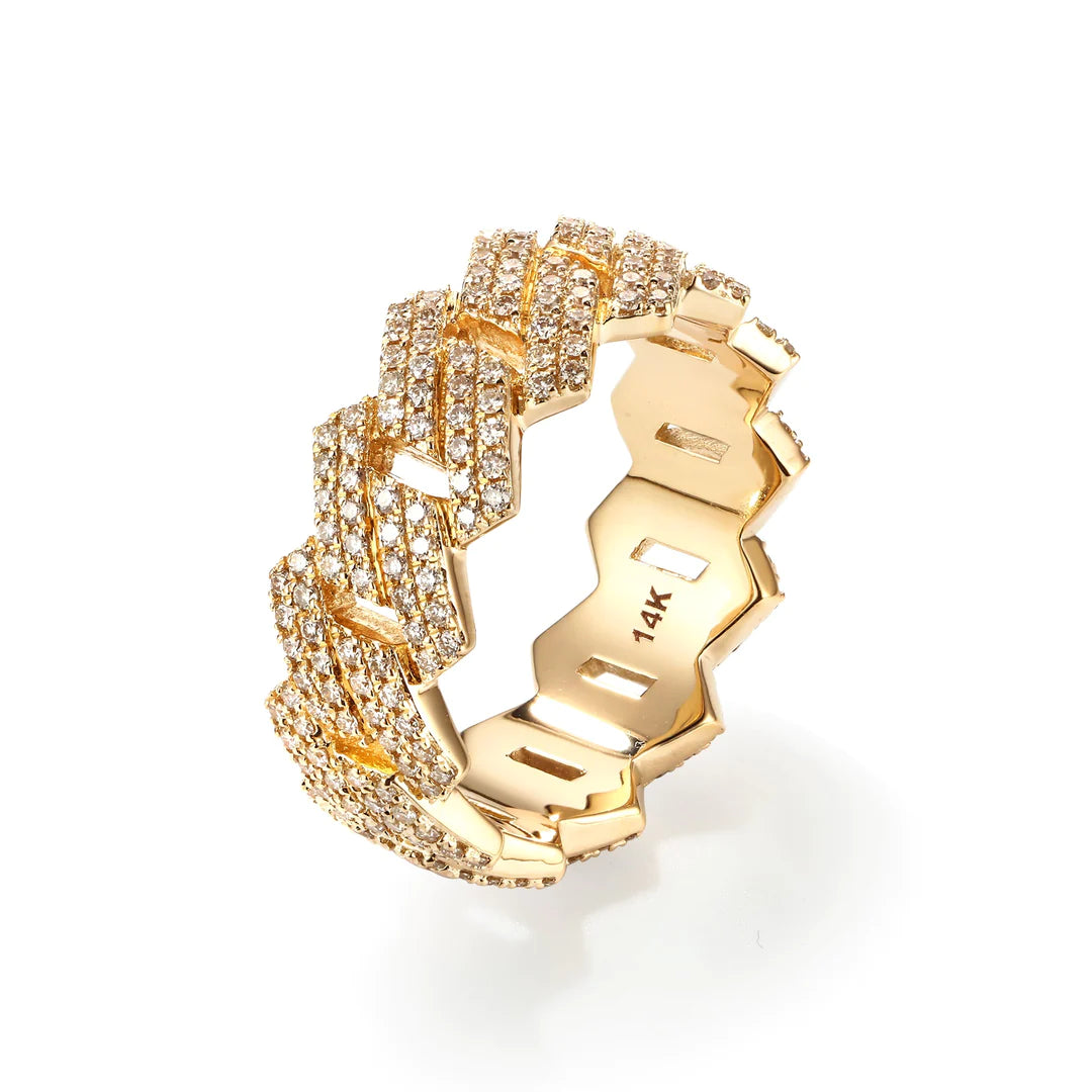 VS1 DIAMOND CUBAN RING ETERNITY