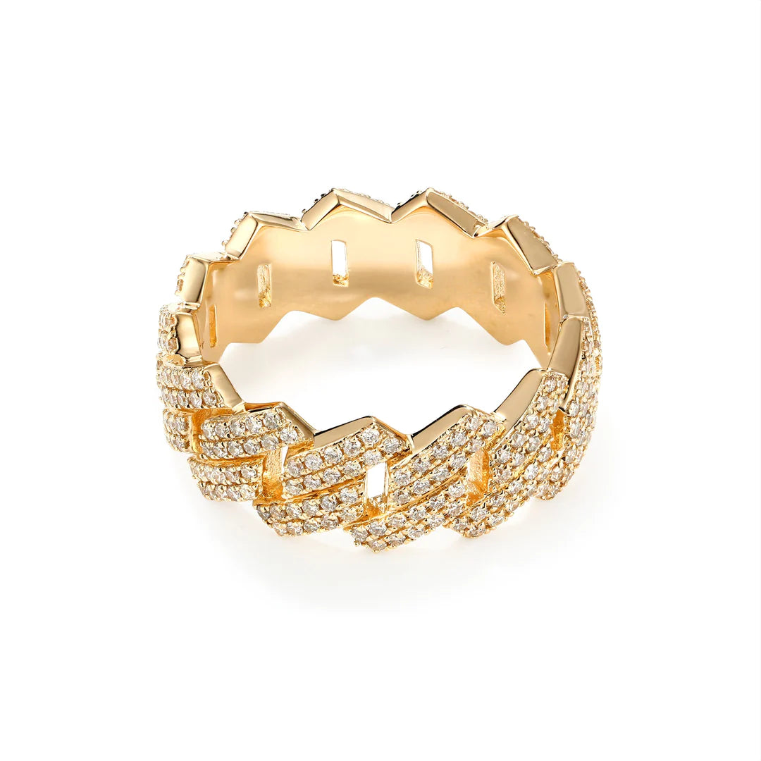 VS1 DIAMOND CUBAN RING ETERNITY