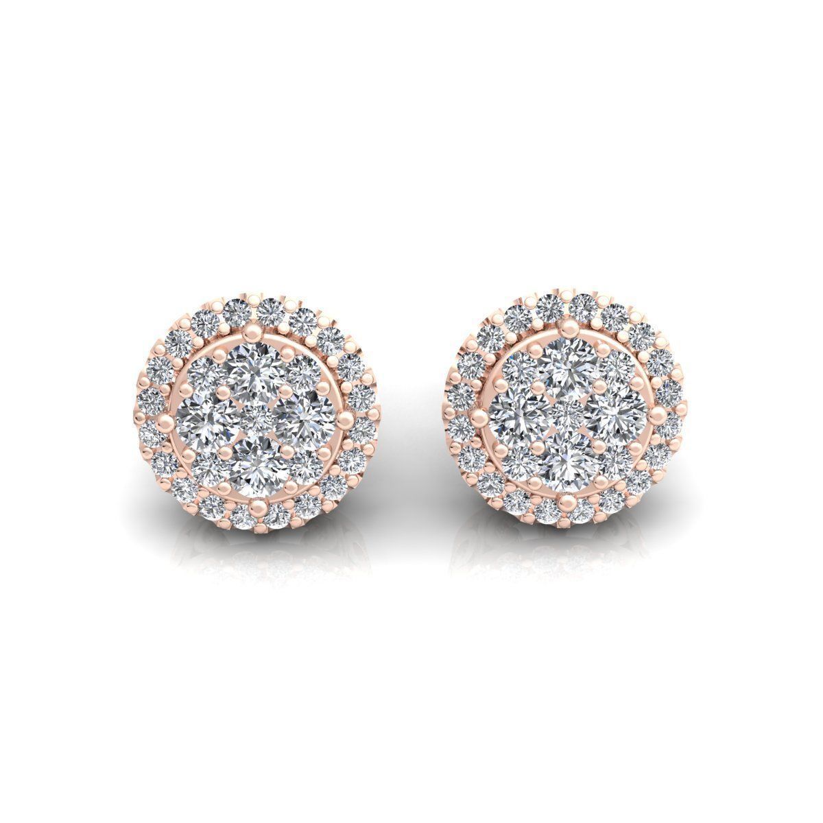 VS1 DIAMOND STUD EARRINGS