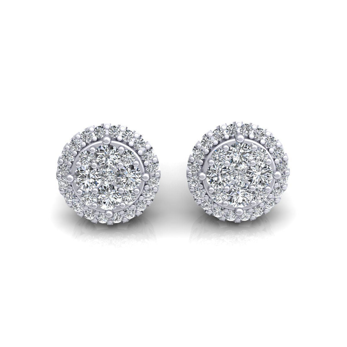 VS1 DIAMOND STUD EARRINGS