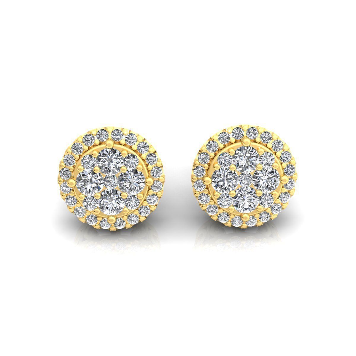 VS1 DIAMOND STUD EARRINGS