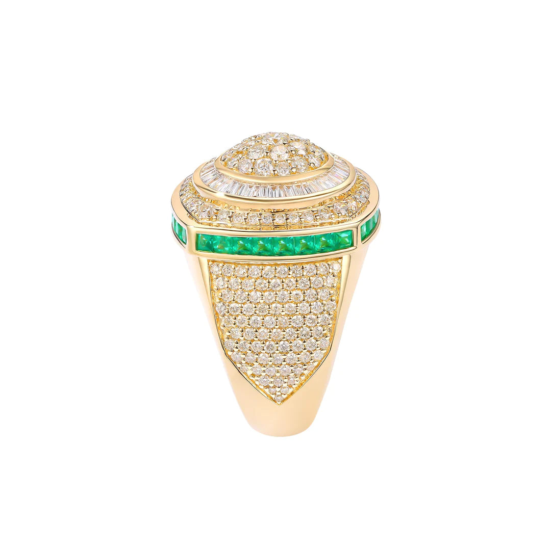 VS1 DIAMOND AND GEMSTONE RING