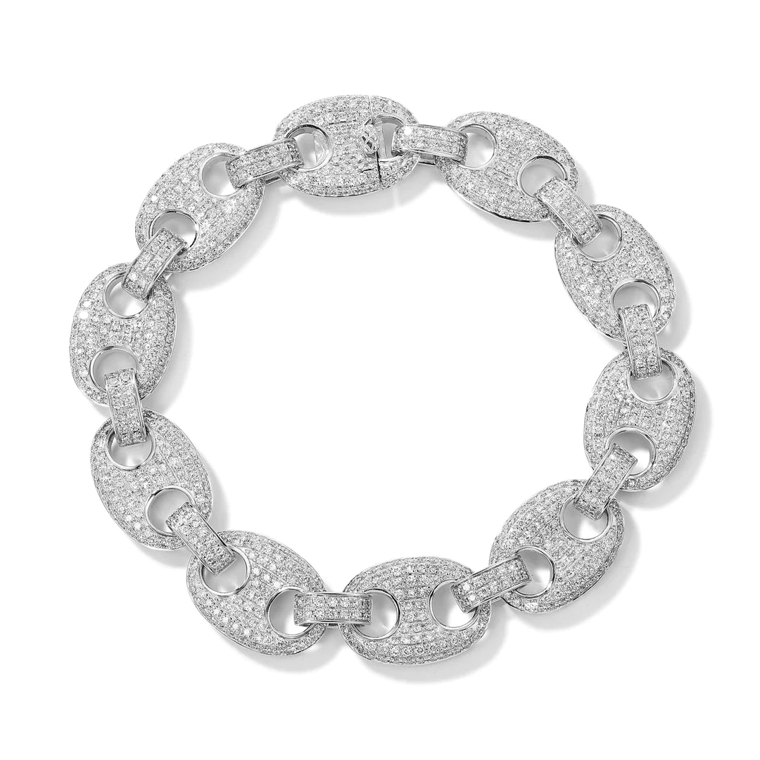 VS1 13MM DIAMOND GUCCI LINK BRACELET