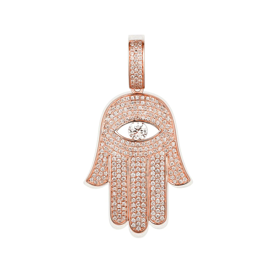 VS1 DIAMOND HAMSA PENDANT