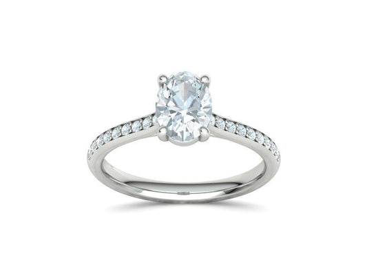 OVAL ENGAGEMENT RING (1CT CENTER STONE)